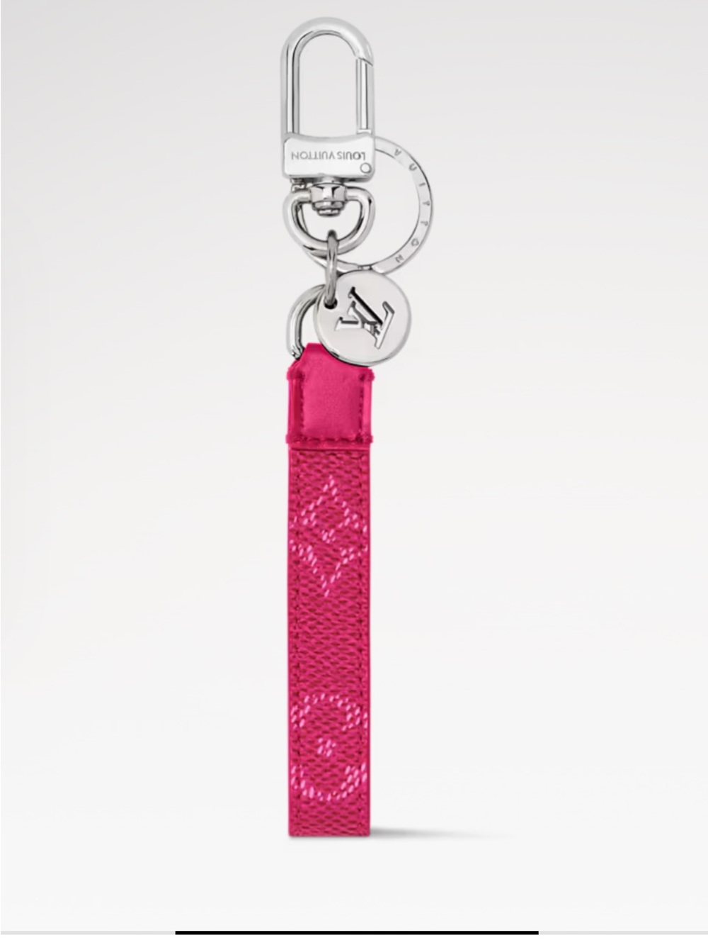 *** AUTHENTIC *** Louis Vuitton Fuchsia Monogram Key Holder Bag Charm